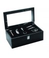 Wine set, wine box for 1 bottle with wine accessories 7 el. (wine excl.)