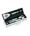 3 BBQ tools in aluminium case