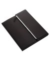 Folder with zipped pocket flap