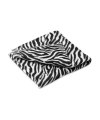 Fleece blanket in zebra style