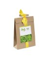 Mint seeds in paper pouch