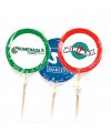 Round Lollipops with label 80 mm