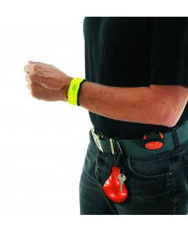 Strap with 4 red LED including a flash mode with hook-and-loop fastening.