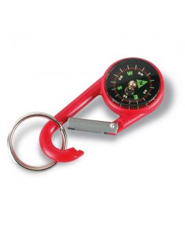 Carabiner hook with compass