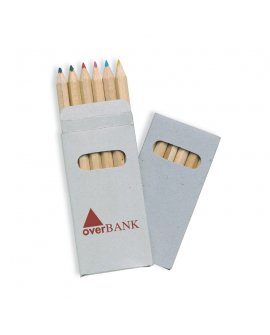 6 coloured pencils in carton