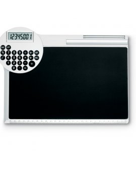 Mouse pad with calculator.